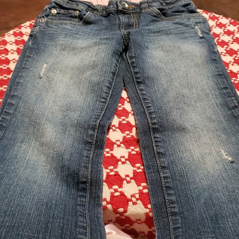 Girls Distressed Levis jeans Size 14 - Picture 5 of 7